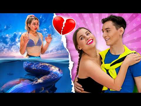 I'm a Secret Mermaid and My Crush Doesn't Know | Funny Mermaid Situations