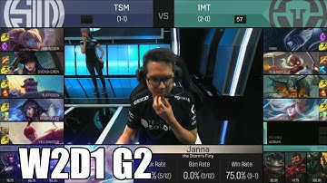 TSM vs Immortals | Week 2 Day 1 S6 NA LCS Spring 2016 | Team Solomid TSM vs IMT G1 W2D1