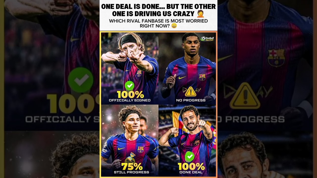 One signing done... one deal stressing us 😭 | #barcelona #transfernews #viral #trendingnow