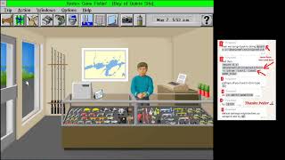 Gone Fishin 1994 with DOS Commands for Running Easily via DosBox