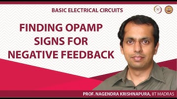 Finding opamp signs for negative feedback