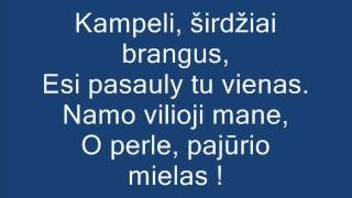 Kampelį, širdžiai brangus + žodžiai chords