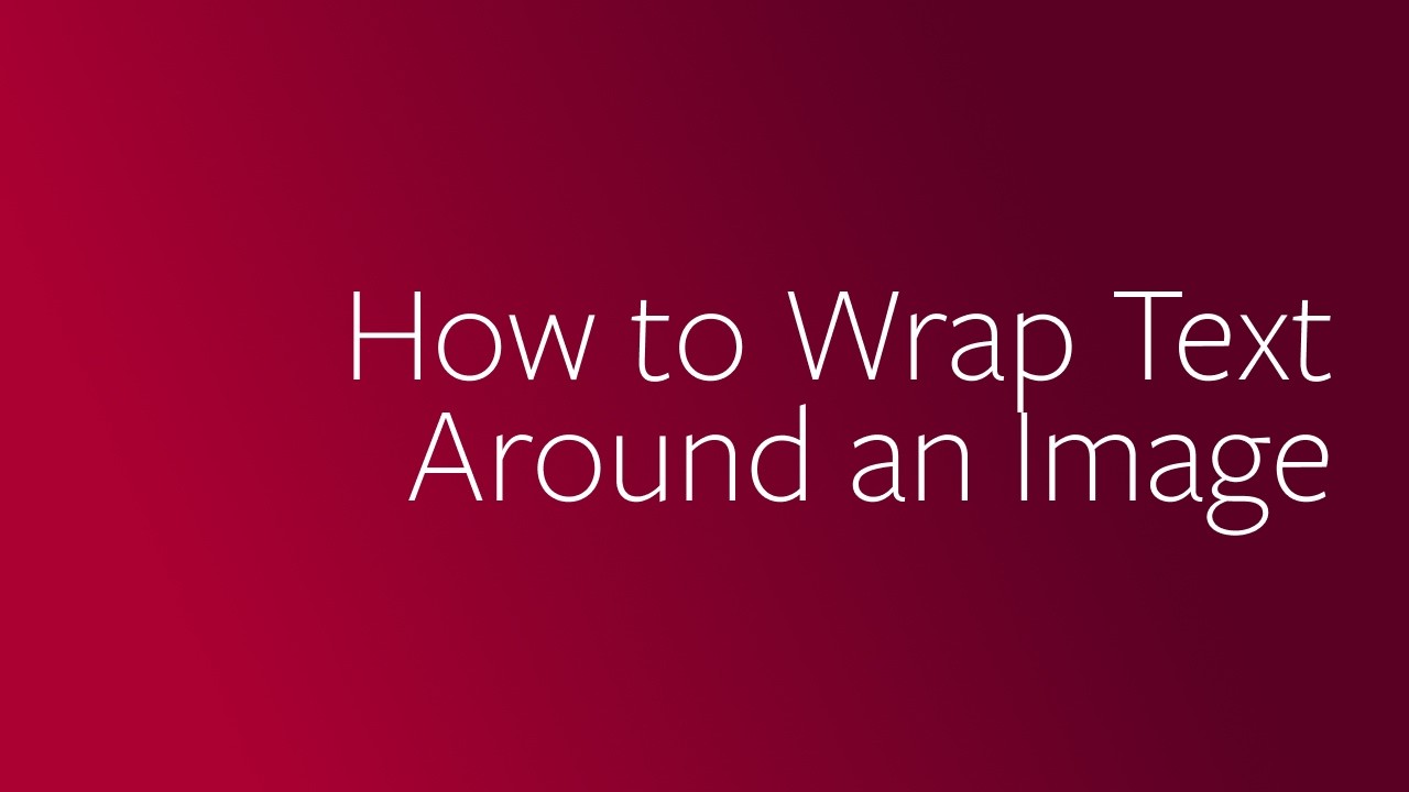 How to Wrap Text Around an Image in Cascade CMS (Using Pull-Left) - YouTube