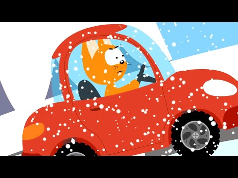 Котенок и волшебный гараж 🚜 – Ледяная гора – Мультфильм для детей про машинки