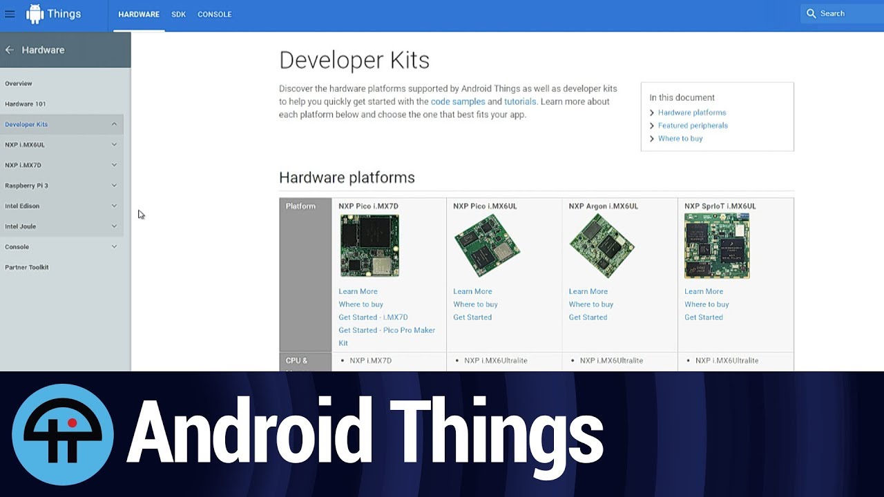 Hands-on with Android Things - YouTube