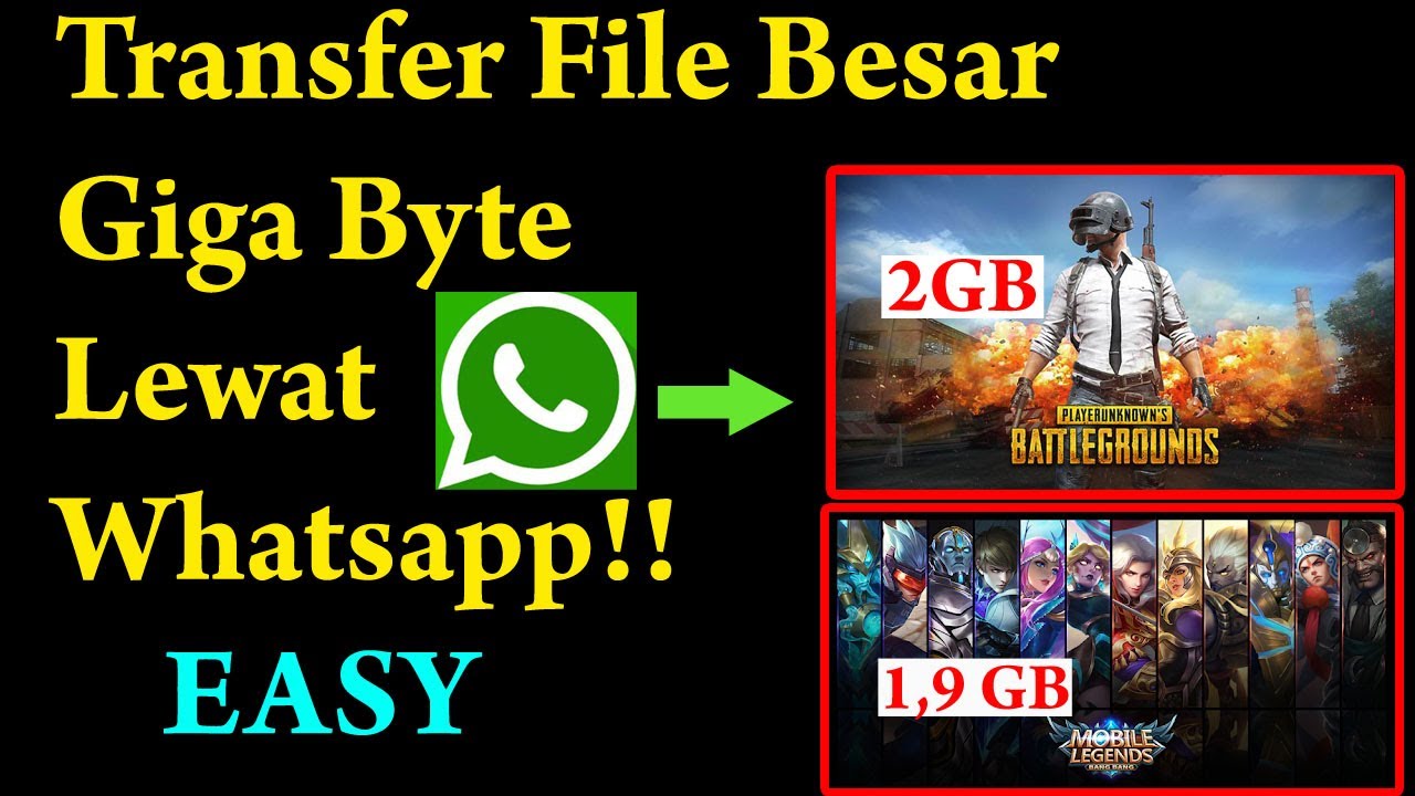 Tutorial Cara Mengirim File Besar 100 GB Via Whatsapp Tanpa Error 2020