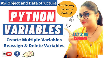 Python Variables | Multiple Variable in Python | Reassigning Variable n Delete | Python Tutorials #5