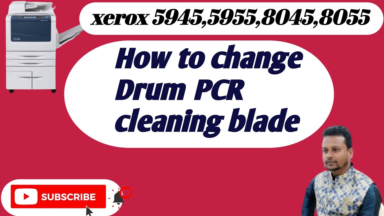 How to change drum pcr cleaning blade | xerox 5945,5955| b8045,b8055| हिन्दी मै