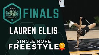 Lauren Ellis - Single Rope Freestyle - AMJRNC 2023