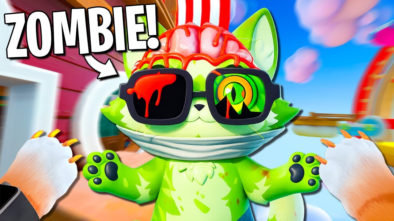 Crazy Cat Meets ANOTHER ZOMBIE CAT! (I am Cat VR)