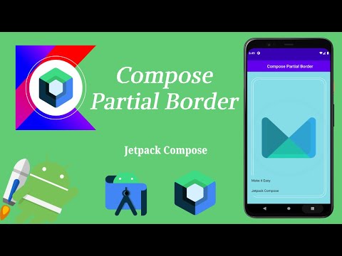 How to Implement Compose Partial Border in Jetpack Compose | Android | Kotlin | Make it Easy