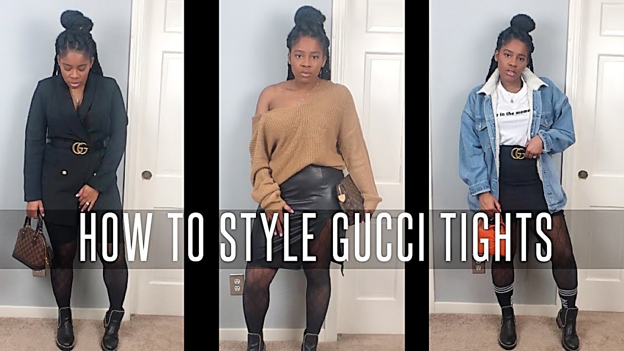 WORTH IT?! + REVIEW & TRY ON  NEW VS. OLD GUCCI TIGHTS