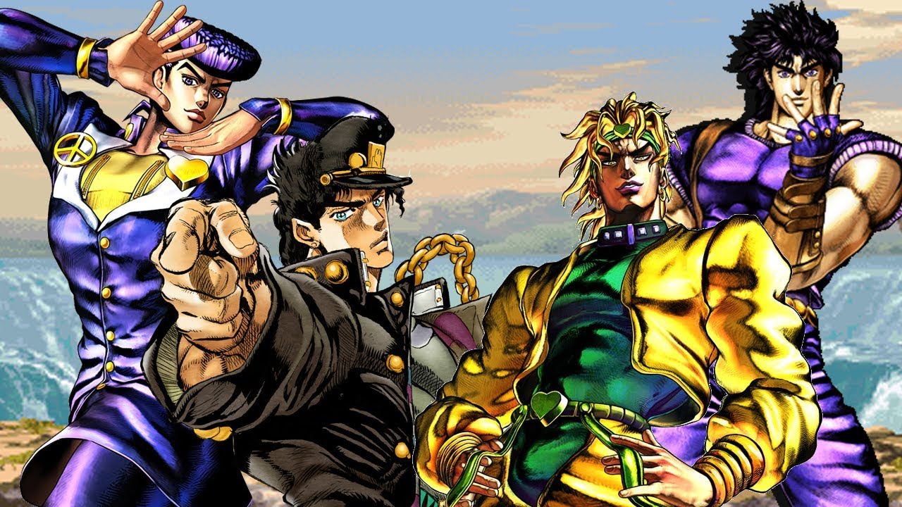 M.U.G.E.N Jotaro and Josuke VS Dio and Jonathan - YouTube.