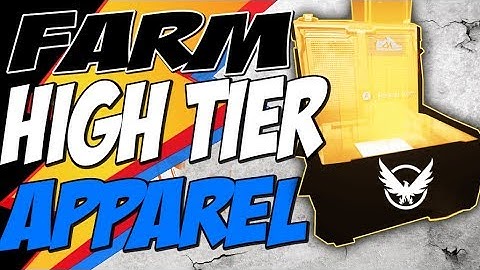 The DIVISION 2 HOW TO FARM HIGH END APPAREL CACHE KEY FARM