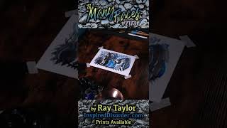 #2173 The Many Faces: Ink Painting Timelapse with Ray Taylor