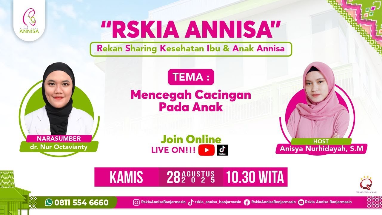 Rekan Sharing Live – Tips & Edukasi Mencegah Cacingan pada Anak #RekanSharing #kesehatananak