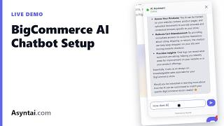 Add AI Chatbot to BigCommerce in 5 Mins (Asyntai)