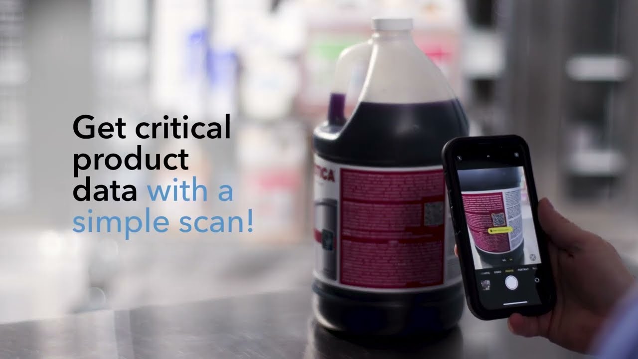 STERIS Instrument Cleaning Chemistries QR Code Labels for Quick Access to Product Information