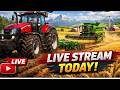 FS25 Live 🚜 Ultimate Farming Start! Massive Harvest Today!