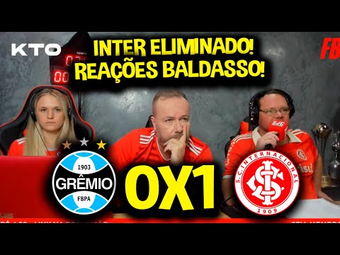 REAÇÕES FABIANO BALDASSO NA ELIMINAÇÃO DO INTERNACIONAL PARA O GRÊMIO [REACT GRENAL]
