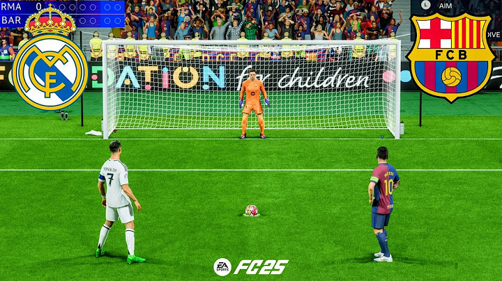 Real Madrid vs Barcelona | UEFA Champions League Final | Ronaldo vs Messi - FC 25 Penalty Shootout
