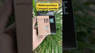 Maybelline Fit Me Matte+Poreless Compact Powder Review | Affordable Matte Compact Powder #maybelline