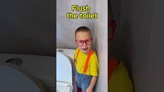 🚽 TOILET HYGIENE FOR KIDS! The ULTIMATE CLEAN-UP LESSON! #shorts #learning
