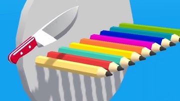 Slice it all! All levels. Very satisfying and relaxing ASMR slicing game #asmr #Cutting #shorts