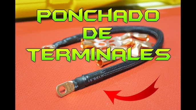 como conectar (ponchar - crimpear - fijar - colocar) terminales eléctricos  