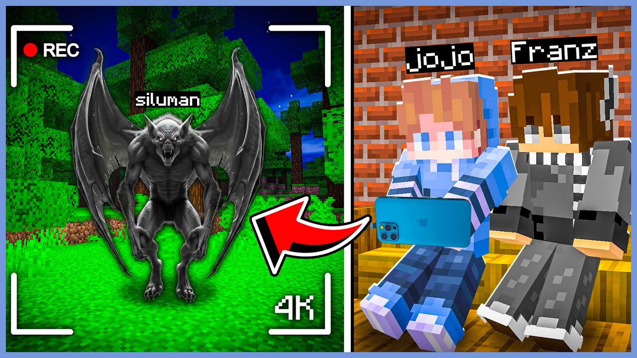 JOJO & FRANZ DRONE MEREKAM MONSTER ANEH di MINECRAFT