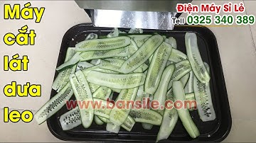 Máy thái lát, cắt lát, xắt lát dưa leo (dưa chuột) thành lát tròn- lát dài điều chỉnh được độ mỏng