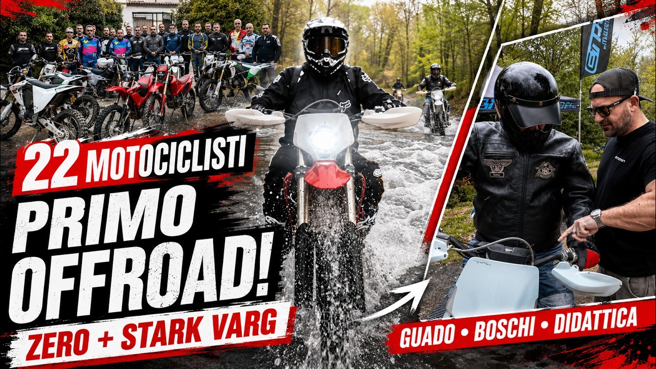22 motociclisti provano il fuoristrada con Zero e Stark Varg by Emotion