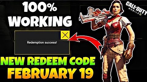 Today Redeem Code Call Of Duty Mobile 2023 | 19 February Redeem Code Codm 2023
