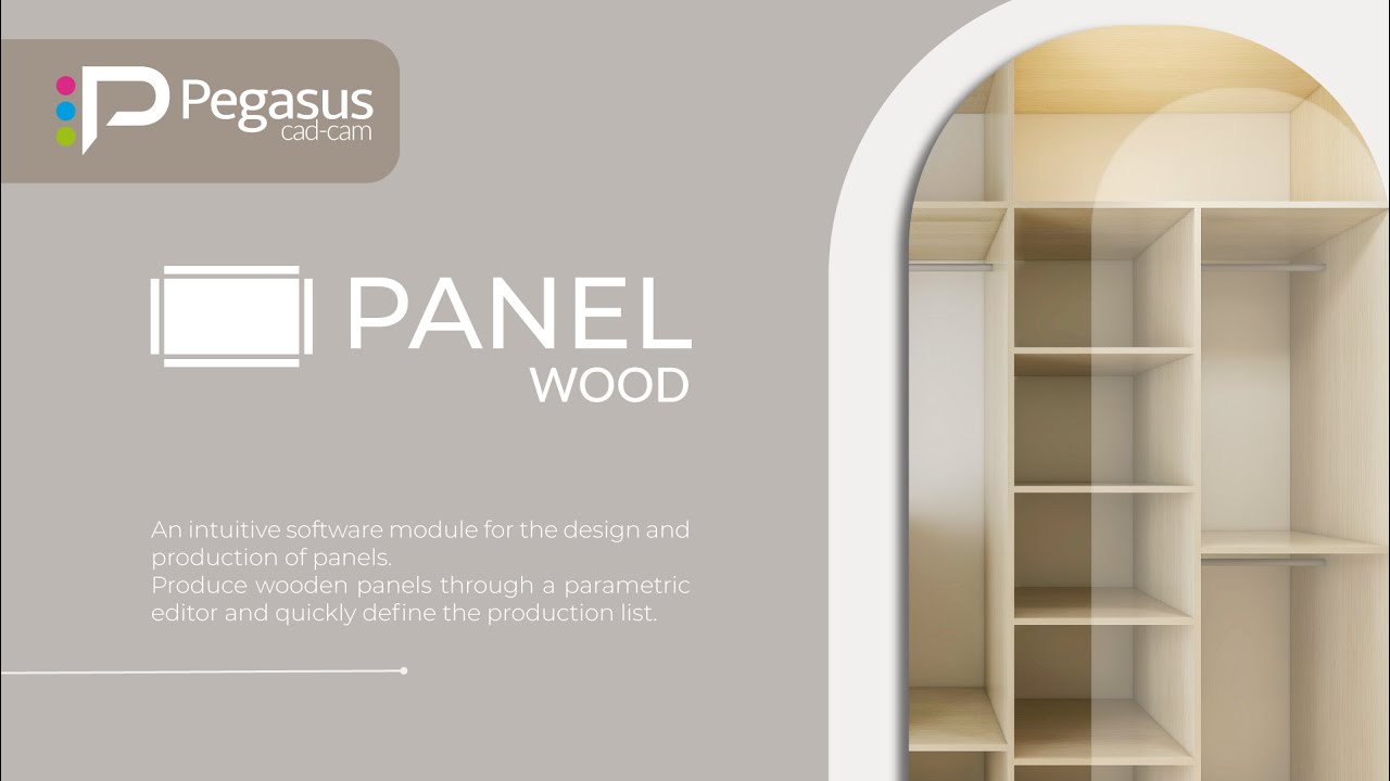 WOOD - Pegasus CAD-CAM Panel - YouTube