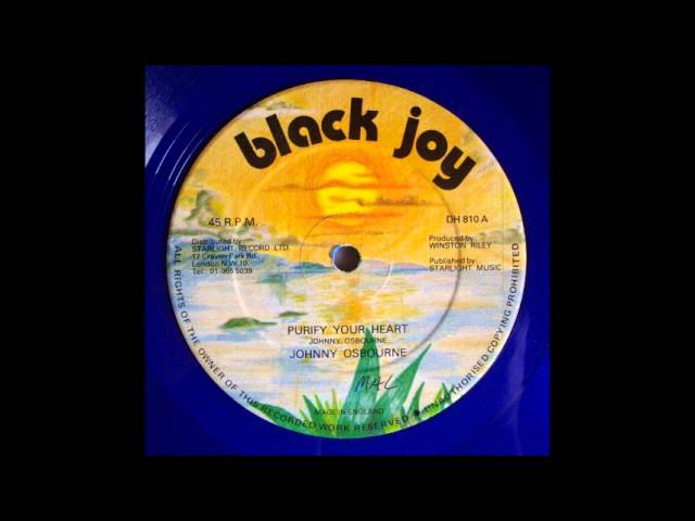 ジャマイカ7” Johnny Osbourne Purify Your Heart none Riley Inc. /00050 JOHNNY OSBOURNE - PURIFY YOUR HEART - Ninja Records