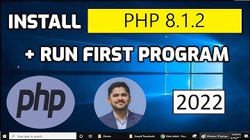 How to install PHP 8.1.2 on Windows 10 64bit