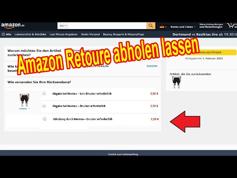  New Update  Amazon Retoure abholen lassen Anleitung / Amazon Rücksendung Paket  Abholung über Hermes veranlassen