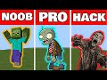 Pixel Art(NOOB vs PRO vs HACKER) Zombie in minecraft