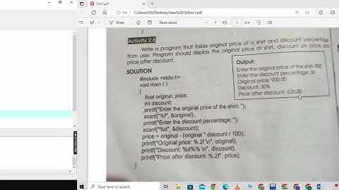 Programming Exercise Part 1 | Chapter 2 in Urdu | 10th Class Computer Science New Book | Lecture 11