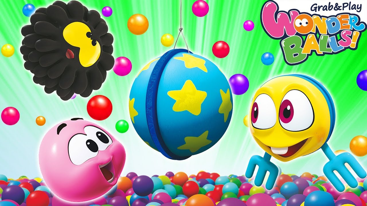 Play with Squishy Balls in Ball Pit Pool Wonderballs Colors for