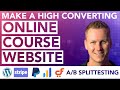 Create A Course Website With A High-Converting Sales Funnel