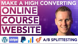 create a course website with a high converting sales funnel