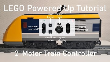 LEGO Powered Up Tutorial | How to program a controller for a 2-motor train part 1