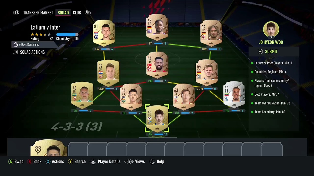 LATIUM V INTER SBC CHEAPEST SOLUTION *NO LOYALTY* - Fifa 22 Ultimate Team