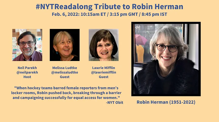 NYTReadalong Tribute to Robin Herman