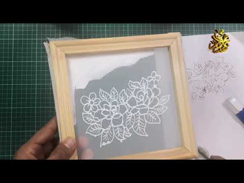 طباعة الشاشة الحريرية  silk screen_ بطريقة سهلة وغير مكلفة