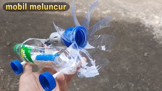 cara membuat mainan mobil bertenaga dari botol dinamo bekas