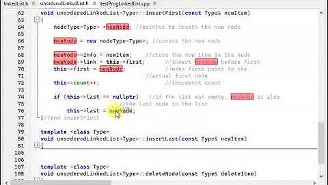 71   C++ CodeBlocks Linked List   Unordered Linked List Part 1