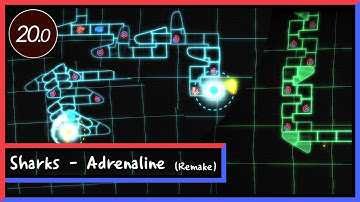 [Adofai Custom Lvl 20.0] Sharks - Adrenaline (Remake) (Clear) (Map by Fir3ns)