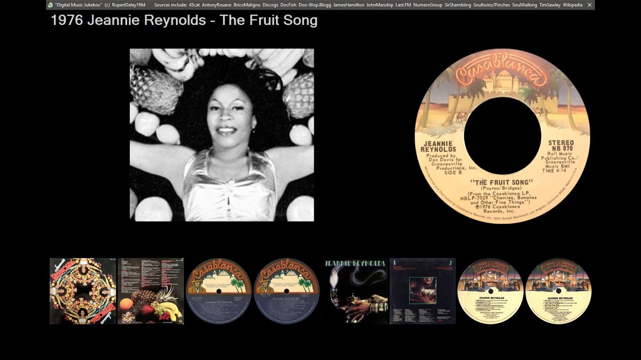 1976 MID: Jeannie Reynolds - The Fruit Song [CASABLANCA 870] - YouTube